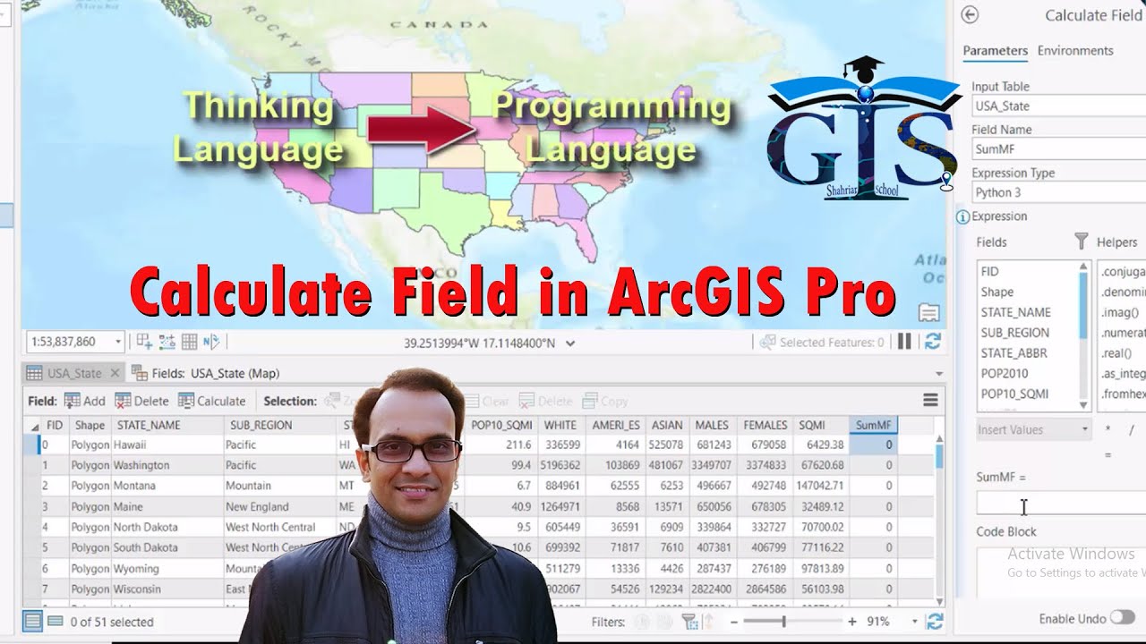Calculate Field in ArcGIS Pro (Course: ArcGIS Pro vs QGIS Level 2, Lect ...
