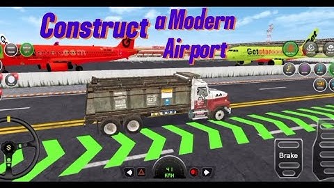 Construct a modern Airport | Jcb simulator Game | Android Gameplay