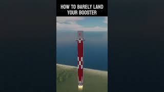 How not to land your booster #kerbalspaceprogram #nasa #space #spacex #cool #science #fyp