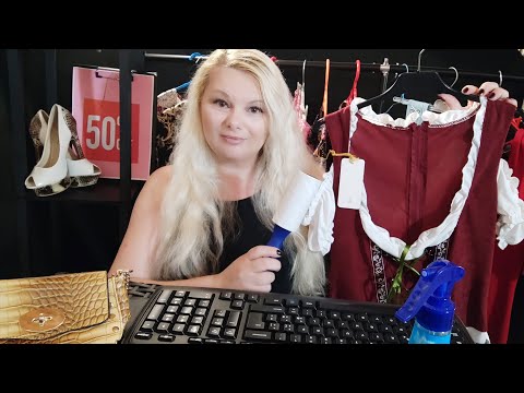 ASMR Perfectionist But Gentle Cashier Roleplay: clothes and shoe inspection 