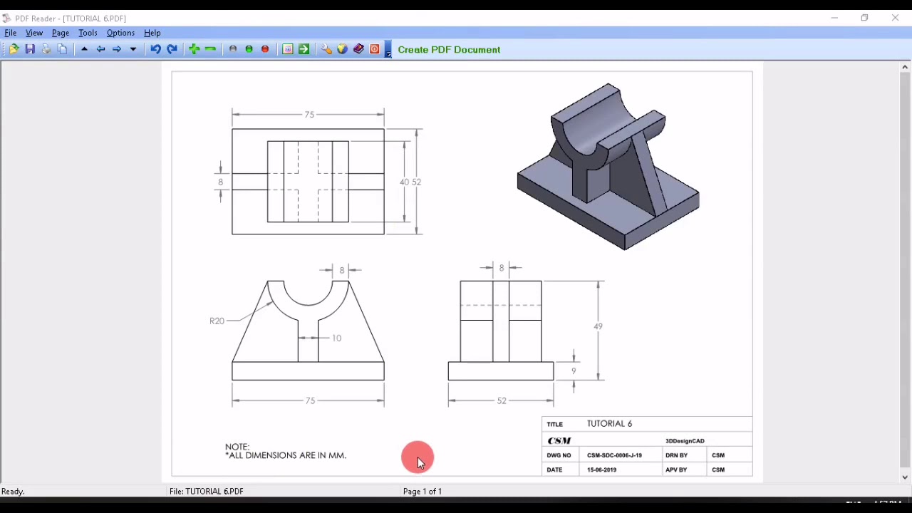PTC CREO TRAINING TUTORIAL 6 - YouTube