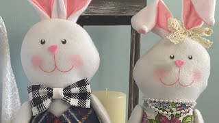 Dollar Tree Bunnies transformed in time for Spring