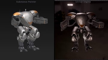 Substance to Unreal - Mech