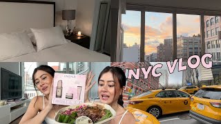 vlog nyc: comendo saudável em casa, cuidando da pele, fotos pra marcas, fazendo exercício