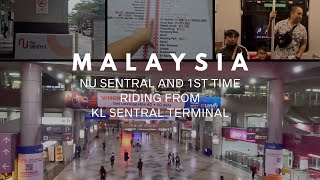 VISITING NU SENTRAL KUALA LUMPUR AND KL SENTRAL STATION: First time riding on LRT Malaysia