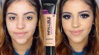 Review & Demo | LOreal Infallible Total Cover Foundation (Combination Skin)