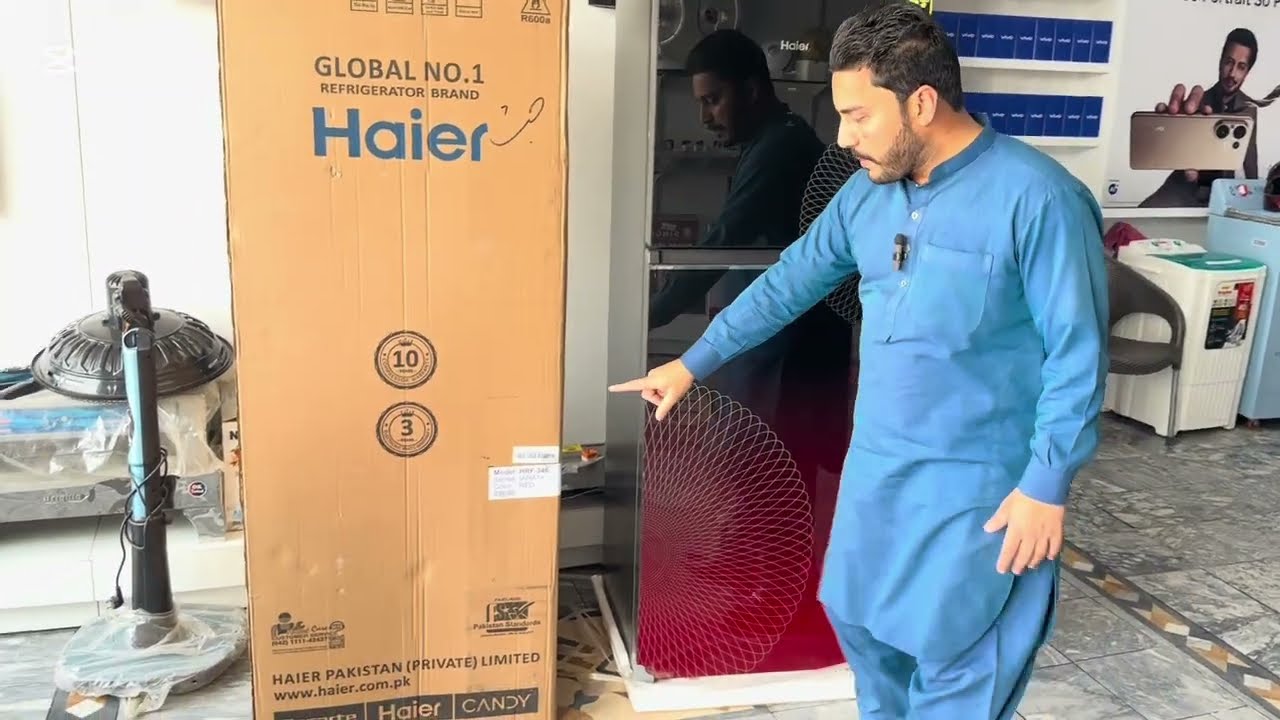 Haier Refrigerator HRF 346 Touch Control inverter #unboxing 