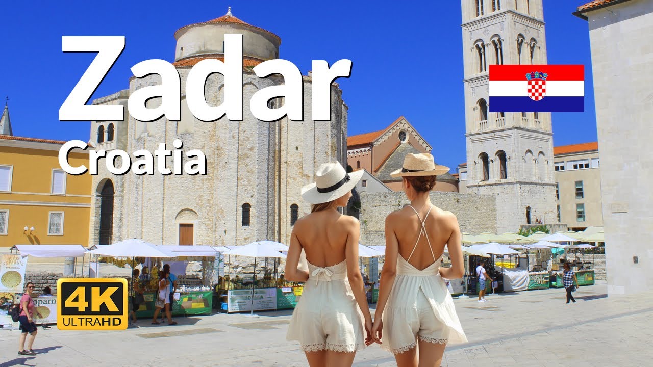 Zadar Croatia 4K Walk | Sunset Tour Through Old Town & Seafront