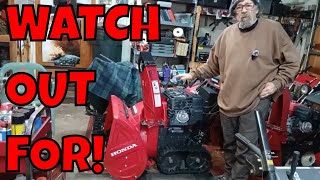 WATCH OUT On NEW HONDA HSS 724-928-1332 Snowblowers !