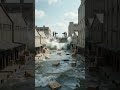 Dam Breaks &amp; Floods a Mountain Industrial City! 🌊🏭 | Practical VFX