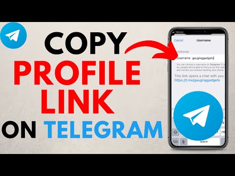 How to Get Telegram Profile Link - Copy Telegram Link tutorial