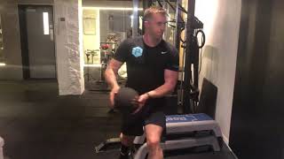 Will Davis Training - Split Stance MB Rotation Throw