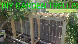 DIY GARDEN TRELLIS BUILD