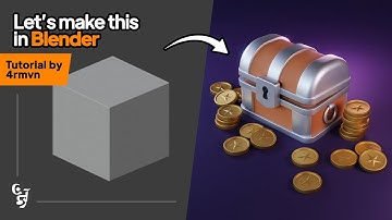 " Making a stylized Treasure Chest in Blender "