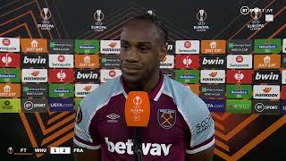 Were Going To Win Michael Antonio Remains 100% Confident West Ham Can Overturn Frankfurt