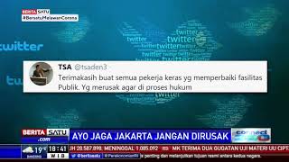 Tanggapan Warganet Perbaikan Fasum Pasca Demo Tolak Omnibus Law