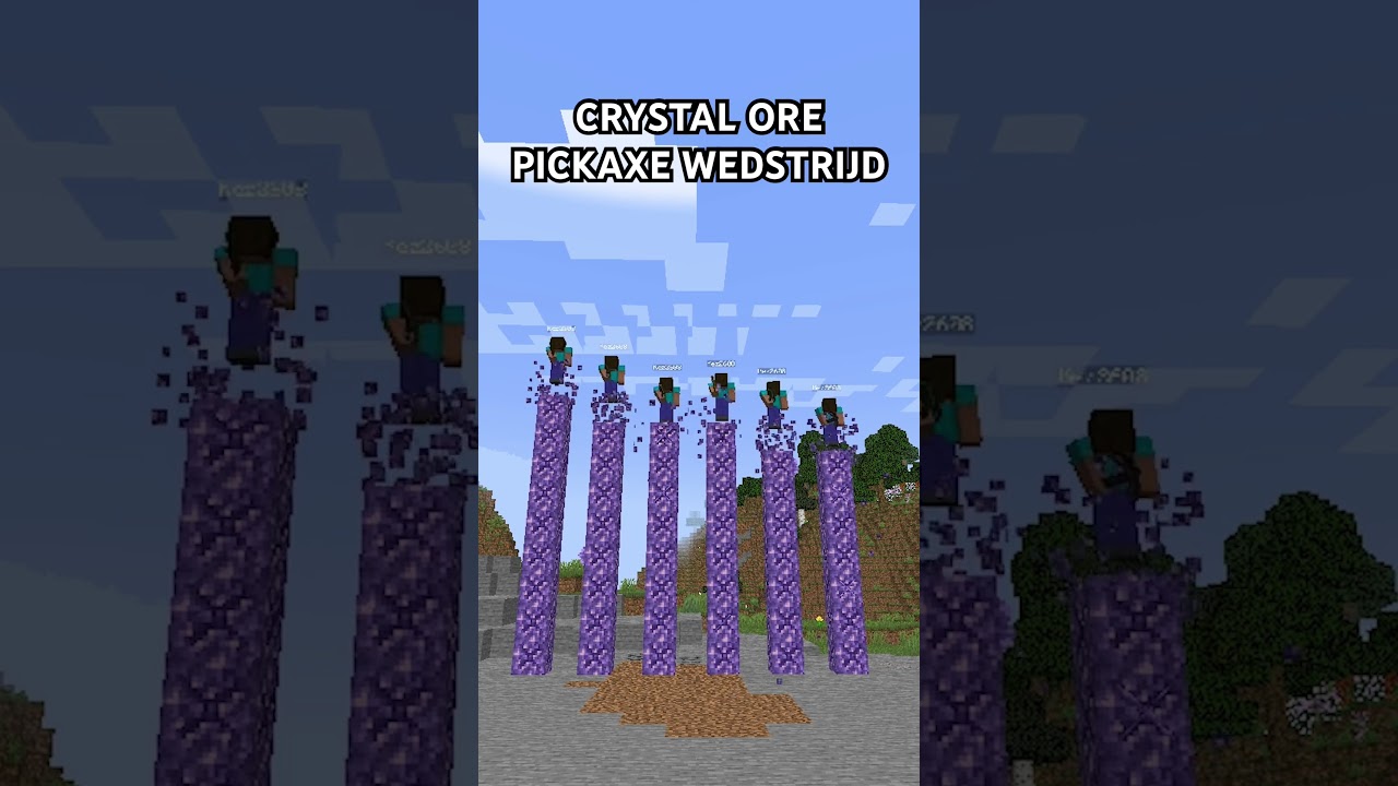 Crystal Ore Pickaxe Wedstrijd 
