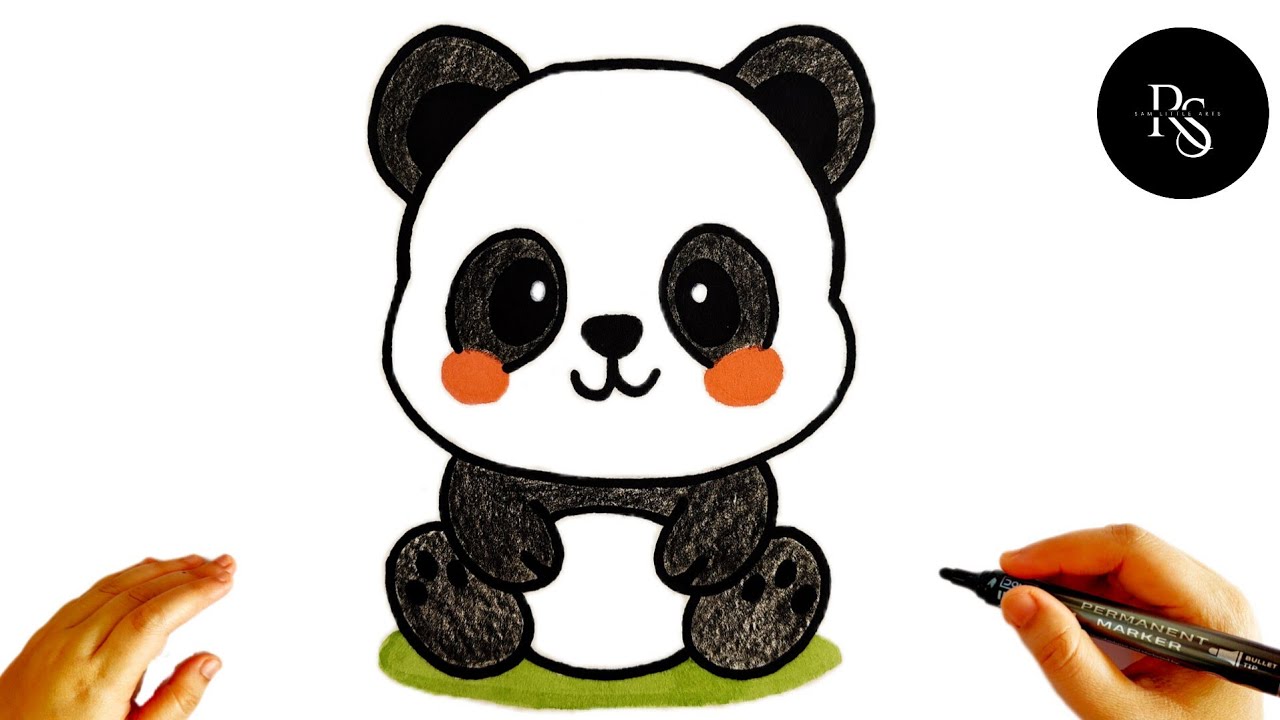 How to Draw a Cute Panda 🐼 | Easy Kawaii Drawing for Kids | Cute Kawaii Panda Drawing | Kids Drawing