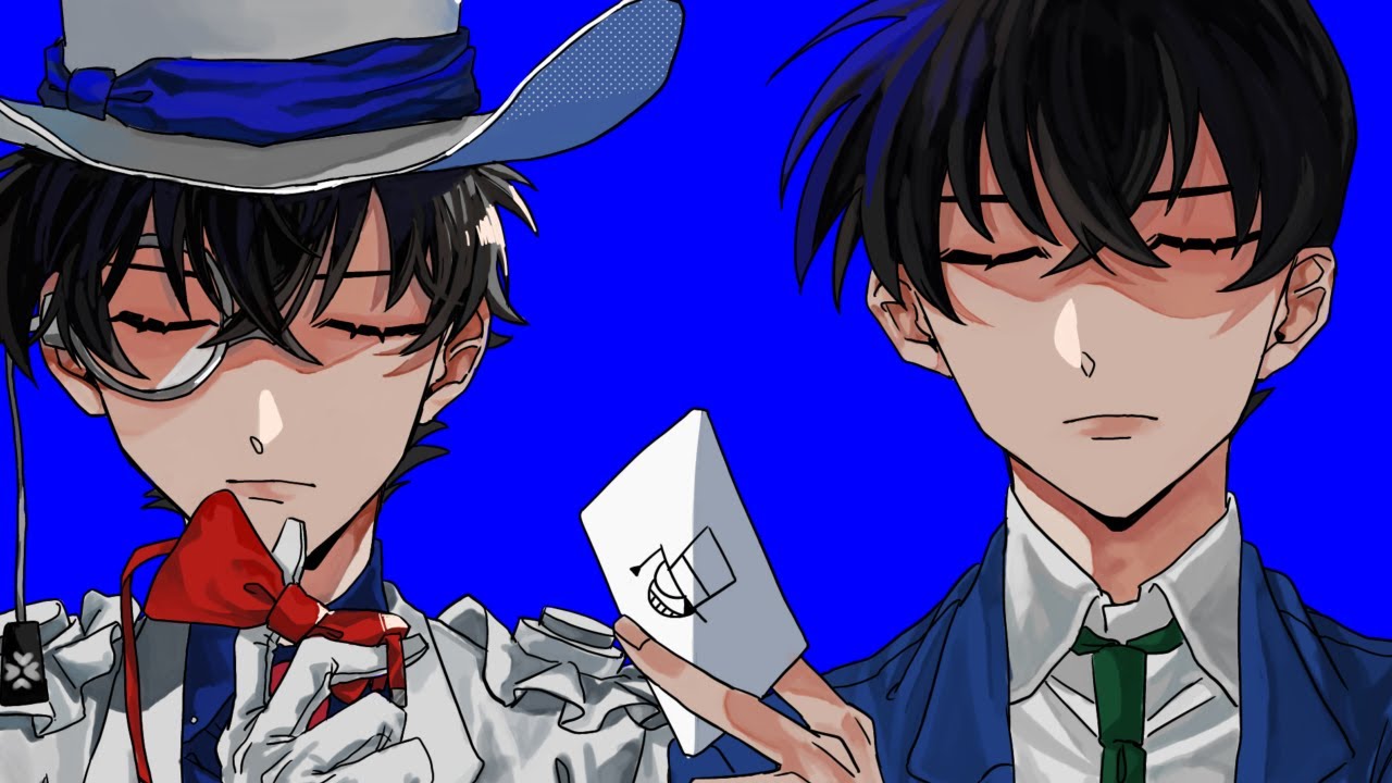 【手書きDC】『エンヴィーベイビー』×『KING』【怪盗キッド＋工藤新一】