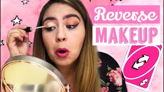 REVERSE MAKEUP CHALLENGE | As Told By Abby