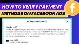 How to verify Facebook payment method 2025