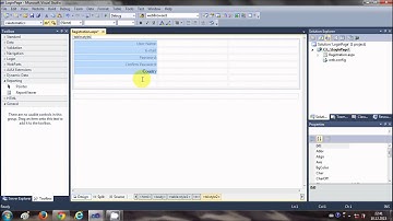 ASP.NET Tutorial - How to Create a Login website - Validation Controls -Registration Page - Part 1