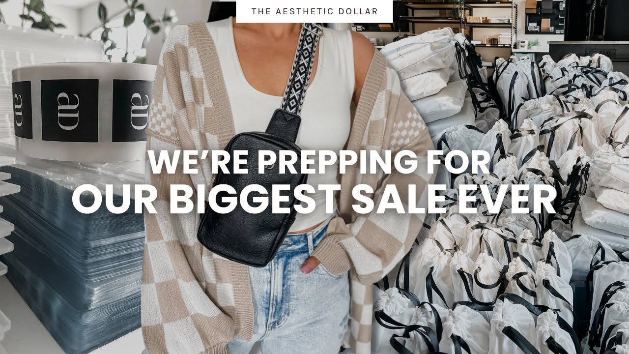 Behind the Scenes of Sale Prep Madness 😅📦🖤 Visiting my Hometown | Studio Vlog | No. 51