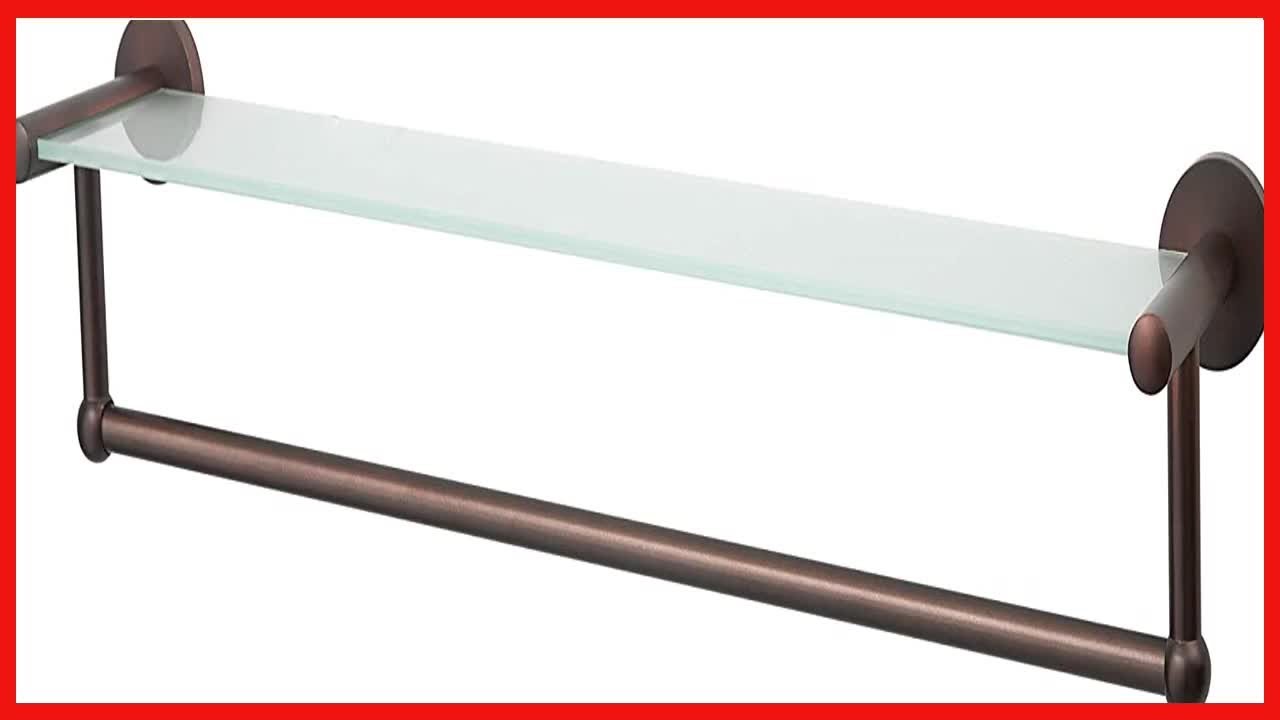 Great product -  Organize It All Oil Rubbed Glass Shelf with Towel Bar