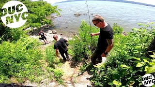 Fishing 1 Hour North of NYC with Dirty Billy Bros - George Island Park - Ducati NYC Vlog v1667 screenshot 4