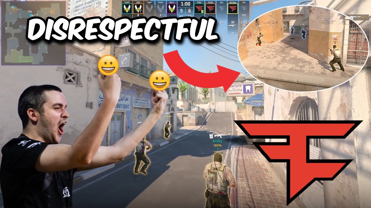 FaZe INSULTING Dust 2 Tactic vs Vitality | IEM COLOGNE 2024