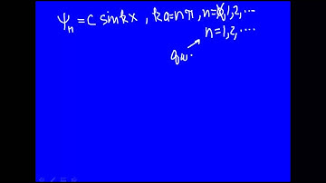 Particle in a 1D box - solution