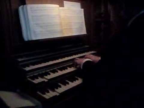 Mark Wardell on the Organ at the Cunault Abbey, Fr...