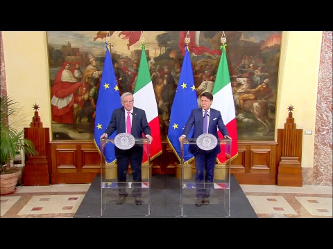 Dichiarazioni alla stampa congiunte Conte-Juncker