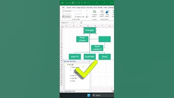 You can create an Org Chart at work in Excel #shorts