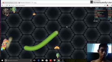 my first wormate.io video