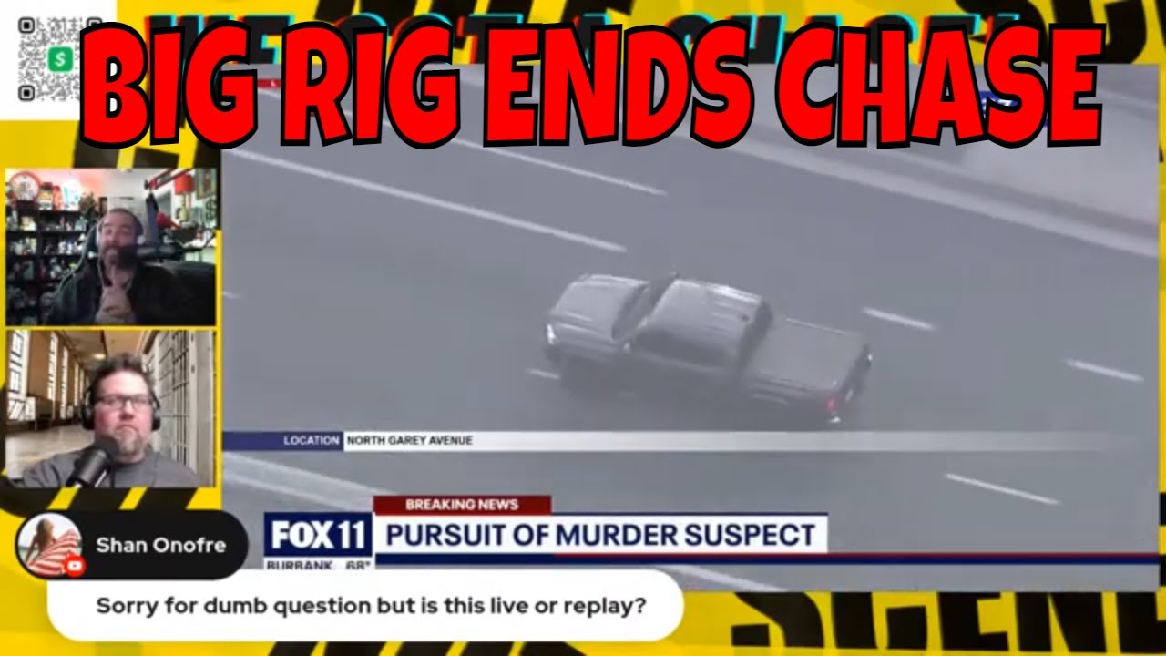 High Speed Police Chase of a Murder Suspect - YouTube