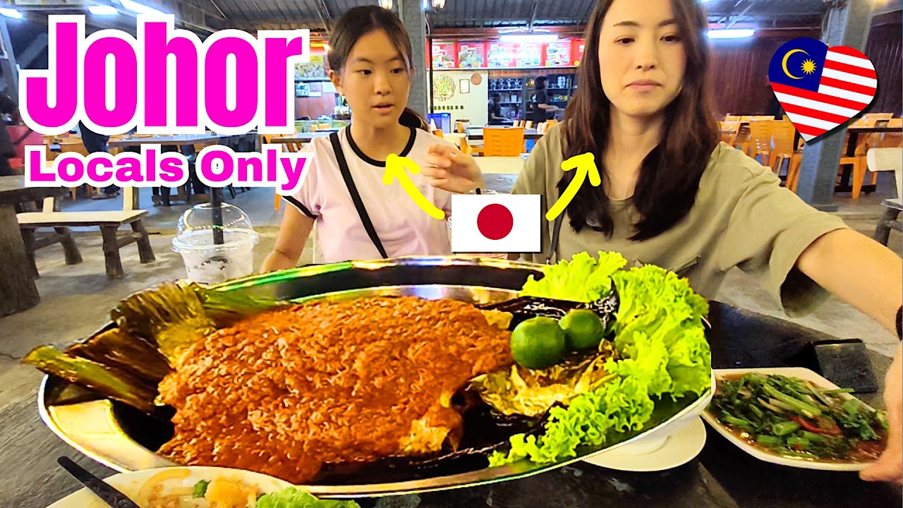 Japanese Daughter vs Batu Pahat Ikan Bakar! 🇲🇾🐟 Check Out Her Honest Reaction to Malay Food