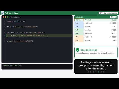 Split Excel Data Automatically with Python! 🐍📊