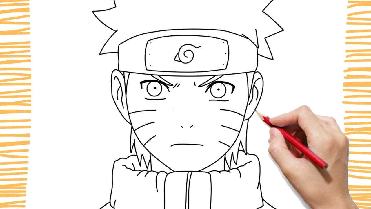 Como desenhar o NARUTO (Corpo inteiro) passo a passo, fácil e rápido 