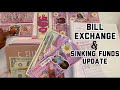 BILL EXCHANGE + SINKING FUNDS UPDATE| CONDENSING MY SINKING FUNDS | *CLOSED* TAYLORBUDGETS