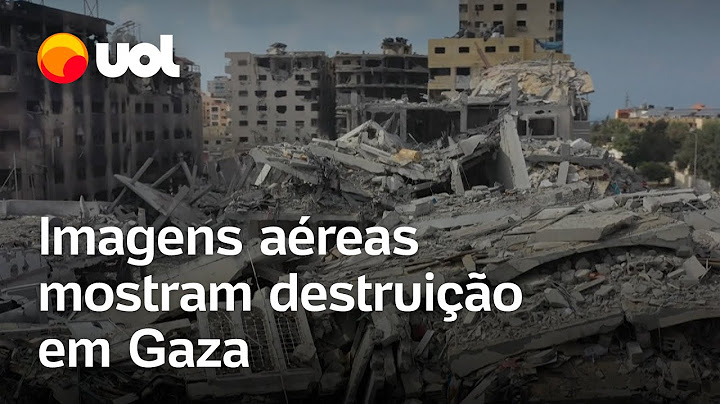 Imagens aéreas mostram destruição em Gaza após ataques de Israel; veja vídeo