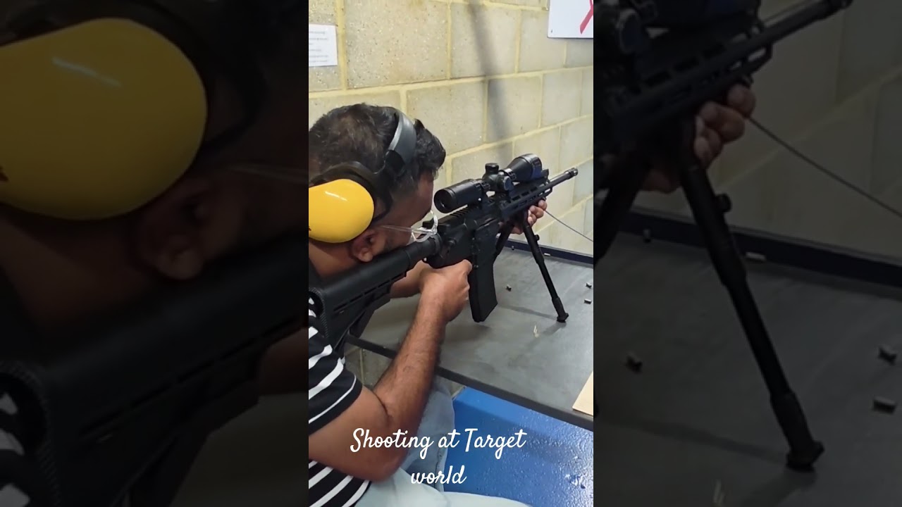 Shooting practice at Target World in Romford