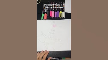 Drawing Mr.Krabs, But in 2 Different Styles Part 1 | SpongeBob Edition 💝 #shorts #art