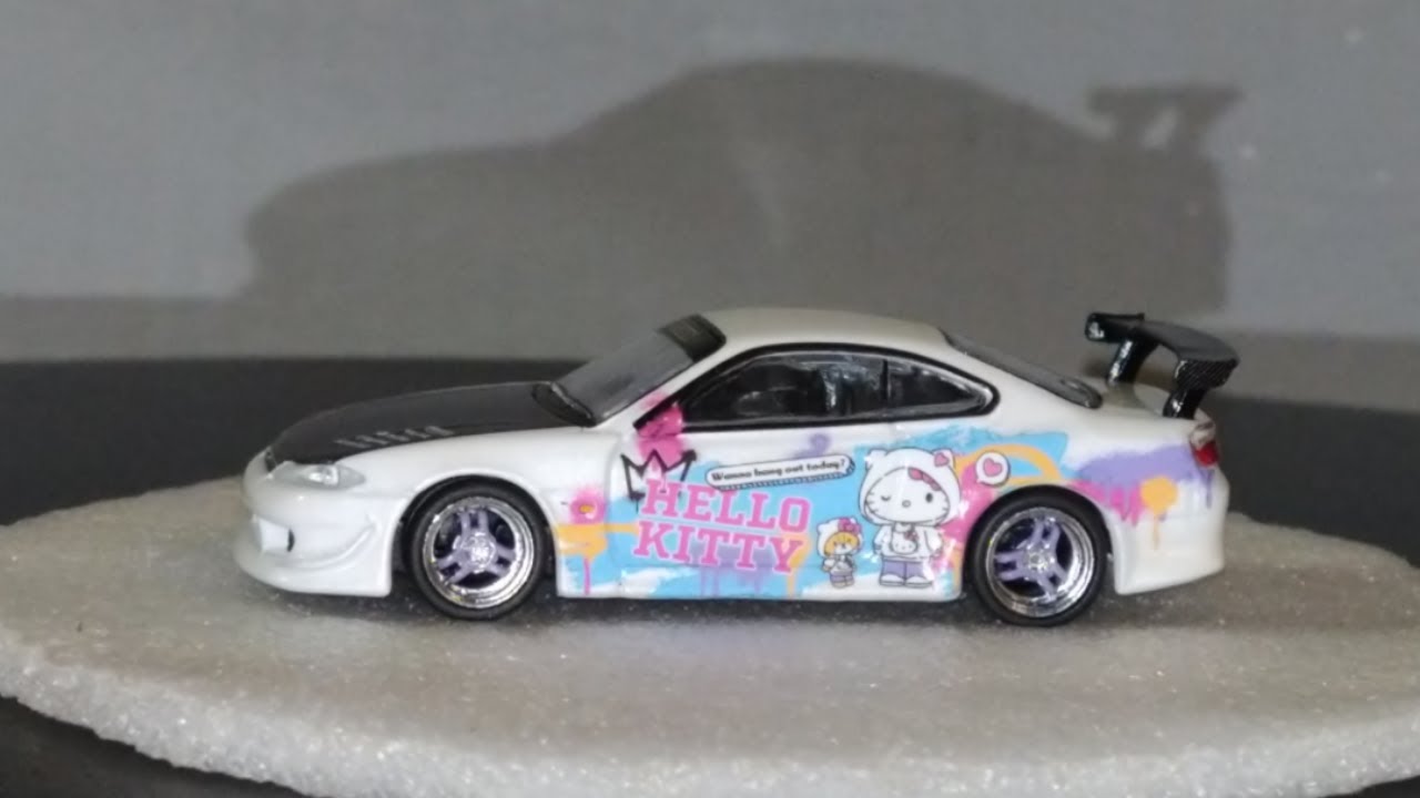 Tarmac Works Nissan Silvia S15 Vertex Hello Kitty (Global64) - YouTube