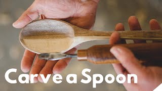 How To Carve a Spoon- Spokeshaves, Vises and Gouges \/\/ Woodworking