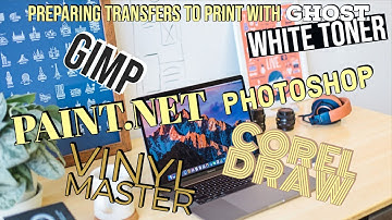 GHOST WHITE TONER - Prepare an image for transfer printing in Corel, Gimp, Photoshop and more!
