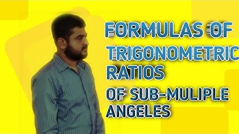 Submultiple angles formulas