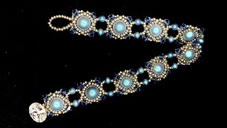 Crystal Pearl Beaded Bracelet  💎 Beading Bracelet  Beading Tutorial