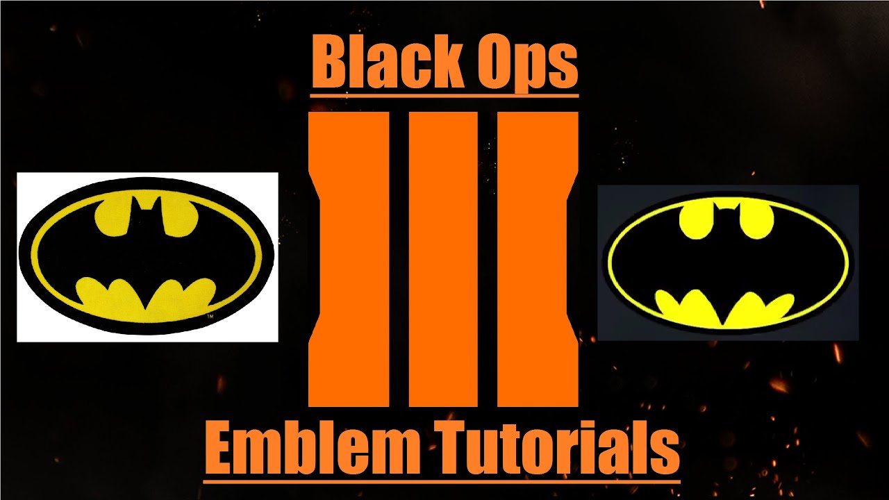 Black Ops 3 BatMan emblem tutorial