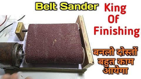 How To Make A Belt Sander Using 775 DC Motor At Home || Sander कैसे बनाये In Hindi